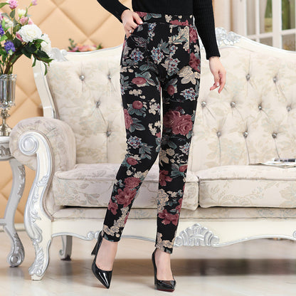 Women’s Plush Thickened Warm Leggings | Large Size Winter Pants for Middle-Aged & Elderly Ooho