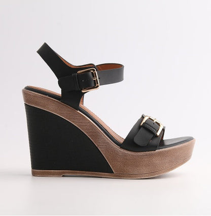 High heel wedge sandals Ooho