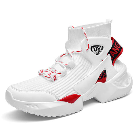 Flying knit socks basketball shoes men Ooho