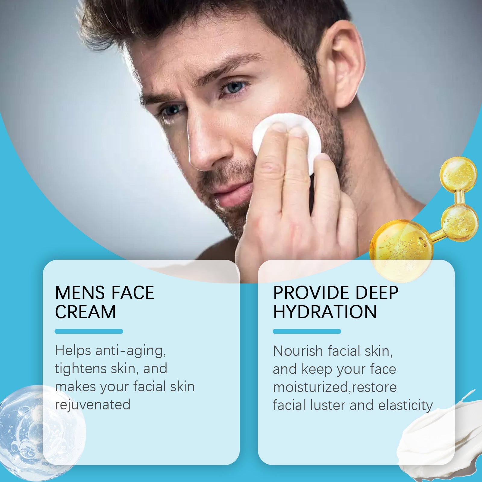 Men Moisturizing Nourishing Facial Skin Hydrating Skin Care Cream Ooho