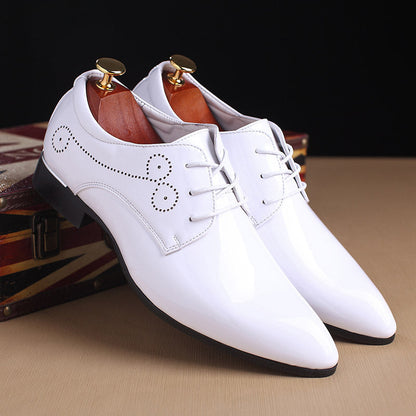 Men Leather Shoes Men Business Casual Dress Shoes Business Casual Leather Shoes Slip-on Black Driving Shoe For Men Ooho