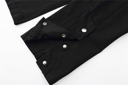 Solid Color Multi-pocket Cargo Pants Men Ooho