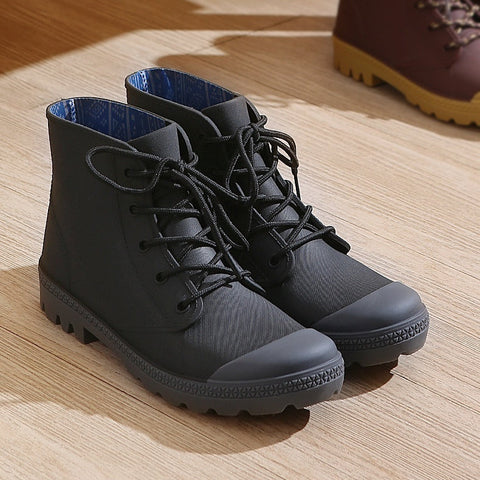Rain Waterproof Rubber Short Boots Ooho