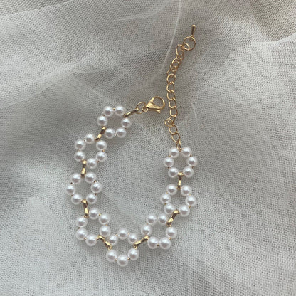 Pearl Necklace Bracelet For Women Ooho