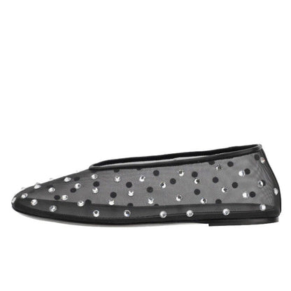 Fashionable Round Toe Rhinestone Mary Jane Shoes Women Ooho