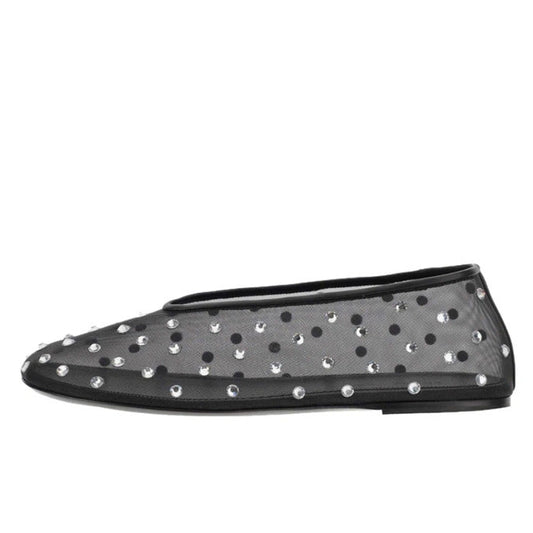Fashionable Round Toe Rhinestone Mary Jane Shoes Women Ooho