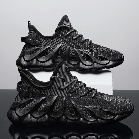 Fashion Sneakers With Wave Sole Cool Sports Shoes Men Ooho