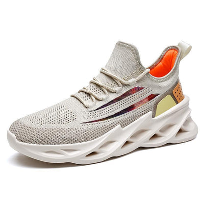Flying Woven Casual Sports Shoes All-Match White Shoes Tide Shoes Ooho