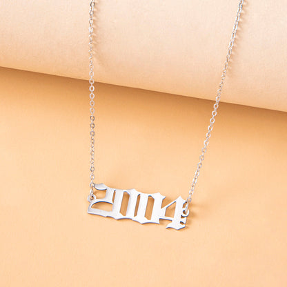 Year Number Necklaces For Women Birthday Date Gifts Ooho