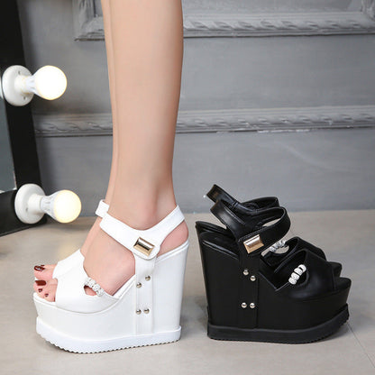 Platform Wedge Sandals Ooho
