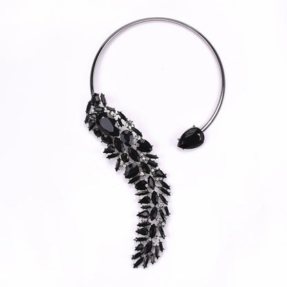Colorful Rhinestones Chokers Necklaces Fashion Trend Crystals Necklaces Fine Jewelry Accessories for Women Ooho