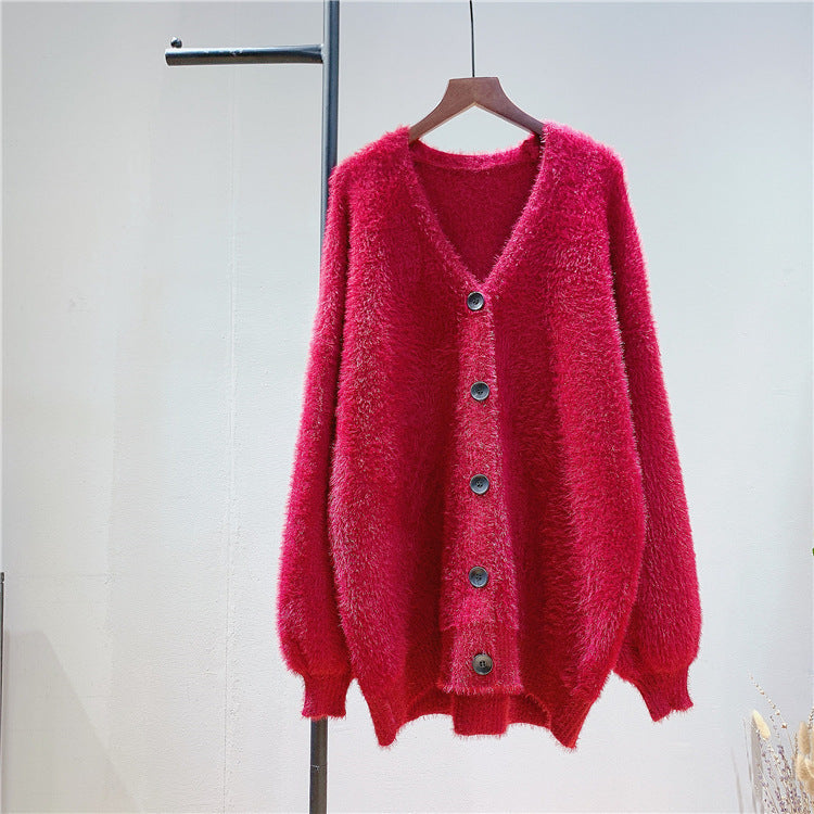 Spring Loose Knit Poncho – Women's Long Sleeve Casual Sweater Coat Ooho