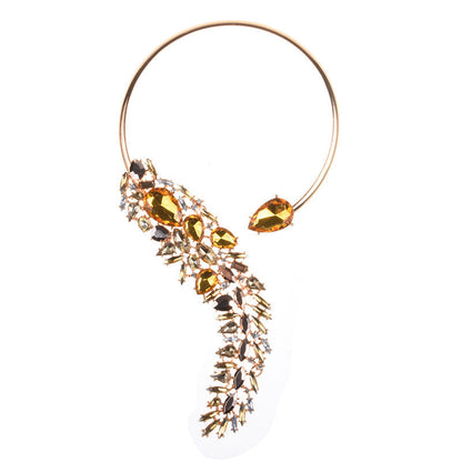 Colorful Rhinestones Chokers Necklaces Fashion Trend Crystals Necklaces Fine Jewelry Accessories for Women Ooho