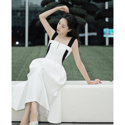 Mini French Dress Midi Party White Dress Ooho