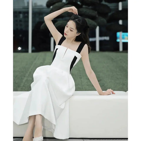 Mini French Dress Midi Party White Dress Ooho