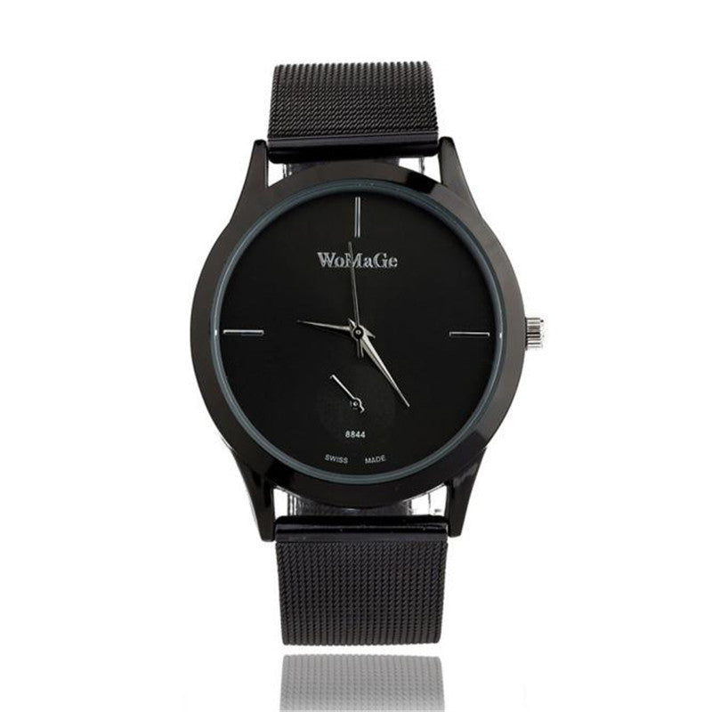 Fashion Alloy Belt Mesh Watch Unisex women's watches Minimalist Style Quartz Watch relogio feminino saat Watches for women Ooho