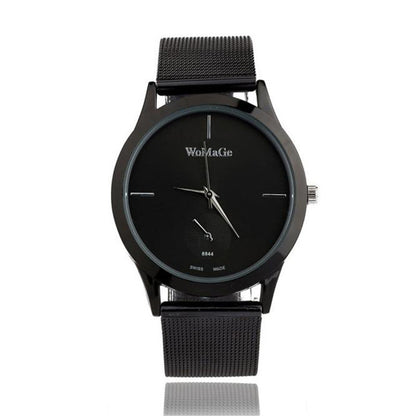 Fashion Alloy Belt Mesh Watch Unisex women's watches Minimalist Style Quartz Watch relogio feminino saat Watches for women Ooho