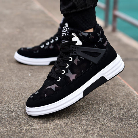 Casual Fashion Sneakers Men's Fleece-lined Sneakers Ooho