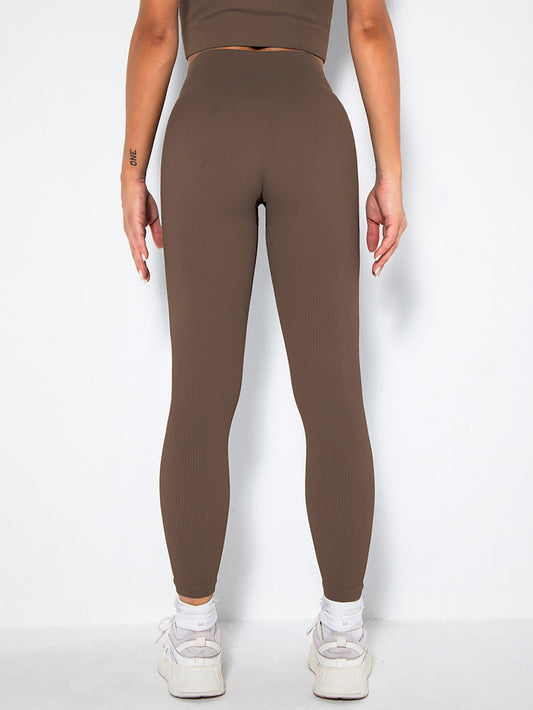 2-Pack Women’s Seamless Ribbed High Waist Leggings | Slimming Soft Yoga & Fitness Pants