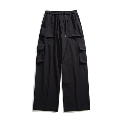 Loose Straight Track Pants Men Ooho