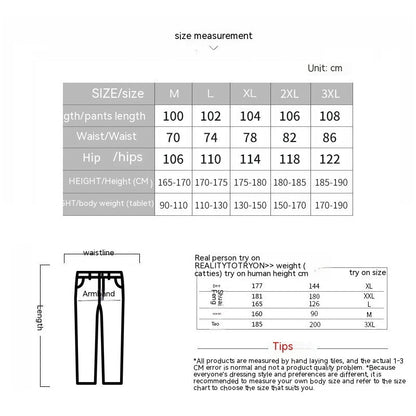 Round Neck Long Sleeve T-shirt Trousers Suit Men Ooho