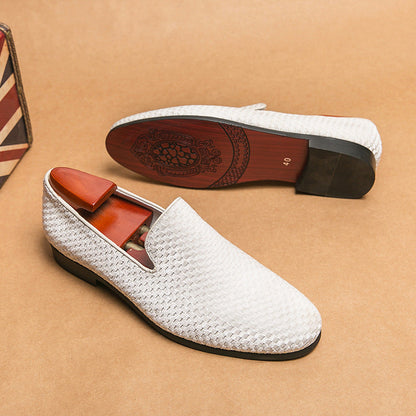 Trendy Casual Driving Leather Shoes For Men Ooho
