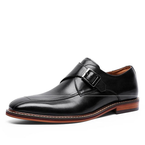 Formal Men's Square Toe Shoes British Monk Shoes Ooho