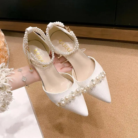 Fairy Style High Heels Women Stiletto Ankle-strap Buckle Pumps Ooho