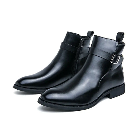 High-top British Fall Winter Men Western Boots Men Ooho 