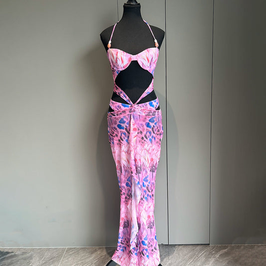 Sexy Bikini Printed Split Women's Swimsuit Swimsuit Female Dress Ooho