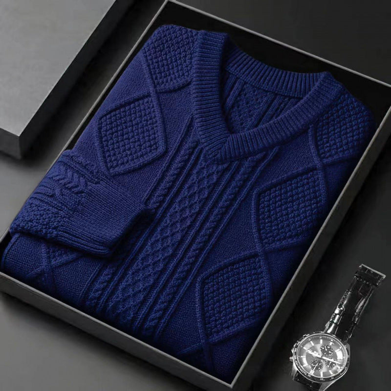 Thickened Collar Thermal Base Sweater For Men Ooho