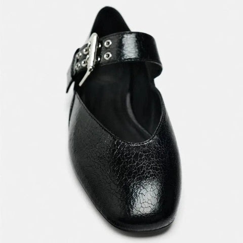 Ballet Slipper Flat Heel Round Toe Pumps Women Ooho