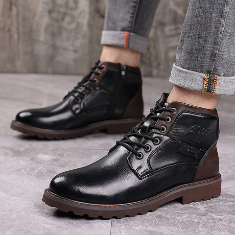 Men's Boots Motorcycle Boots Mid-calf Ooho