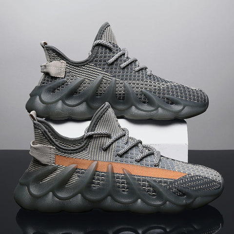 Fashion Sneakers With Wave Sole Cool Sports Shoes Men Ooho