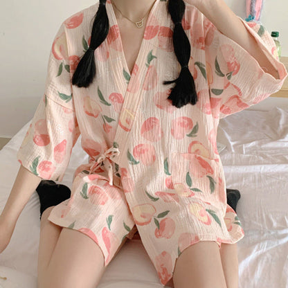 Pajama Sets Women Sweet Casual Simple Design Stylish Japanese Style Ooho