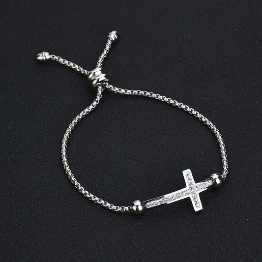 Micro Rhinestone Adjustable Bracelet For Women Ooho