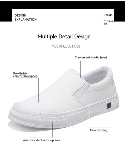 Men's Shoes Low-top Slip-on Slip-on Sneakers Ooho