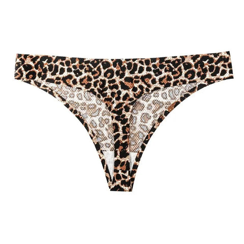 Printed Breathable One Piece Low Waist Thong Women Ooho