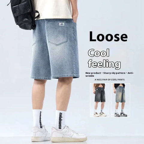 Versatile Casual Denim Shorts For Men Ooho