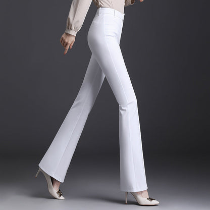 Women’s Flared Wide-Leg Suit Pants | Loose Fit Drooping Slimming Trousers Ooho