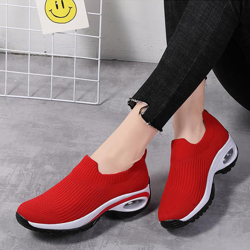 Sneakers Women Air Cushion Mesh Breathable Running Sports Shoes Ooho
