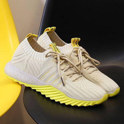 Women Platform Sock Sneakers Mesh Breathable Casual Shoes Ooho