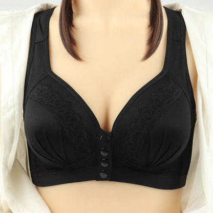 Bras For Women Front Closure Button Bra Wireless Bralette Push Up Brassiere Bra Tube Top Vest Underwear Ooho
