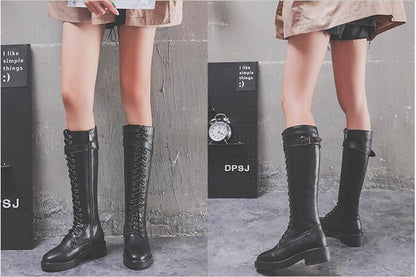 Women Long Boots High Boots Flat Boots Big Size Ooho