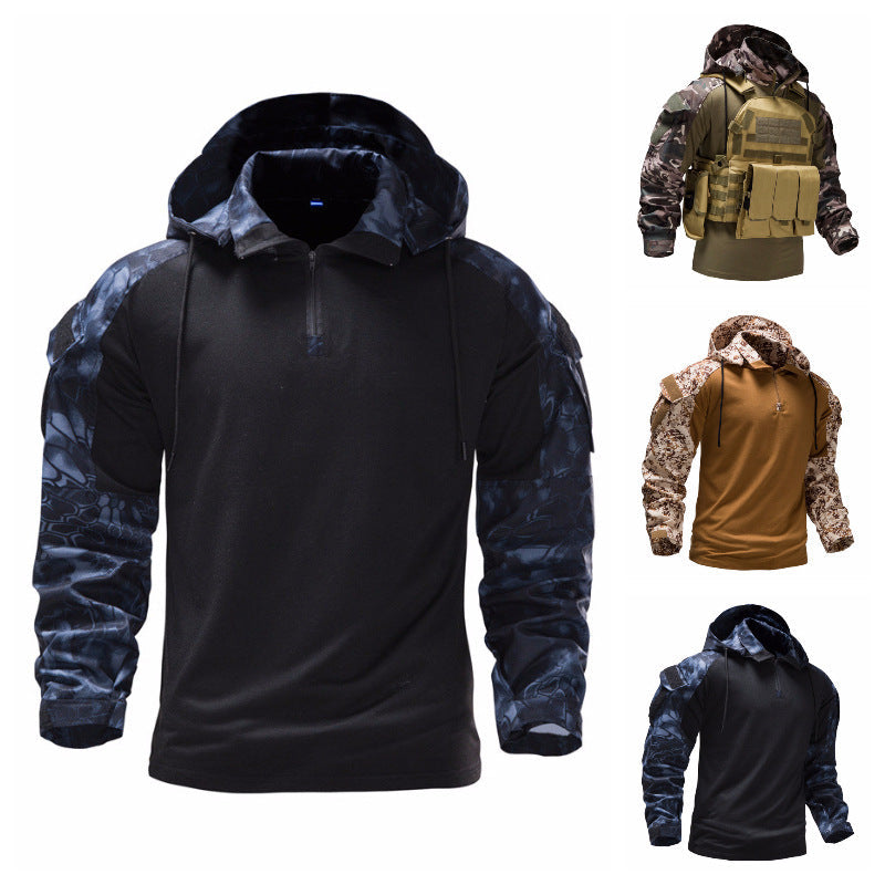 Men's Military Field Outdoor Camouflage Jacket Detachable Ooho