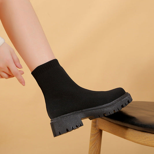 Round Toe Large Size Martin Boots For Women Ooho