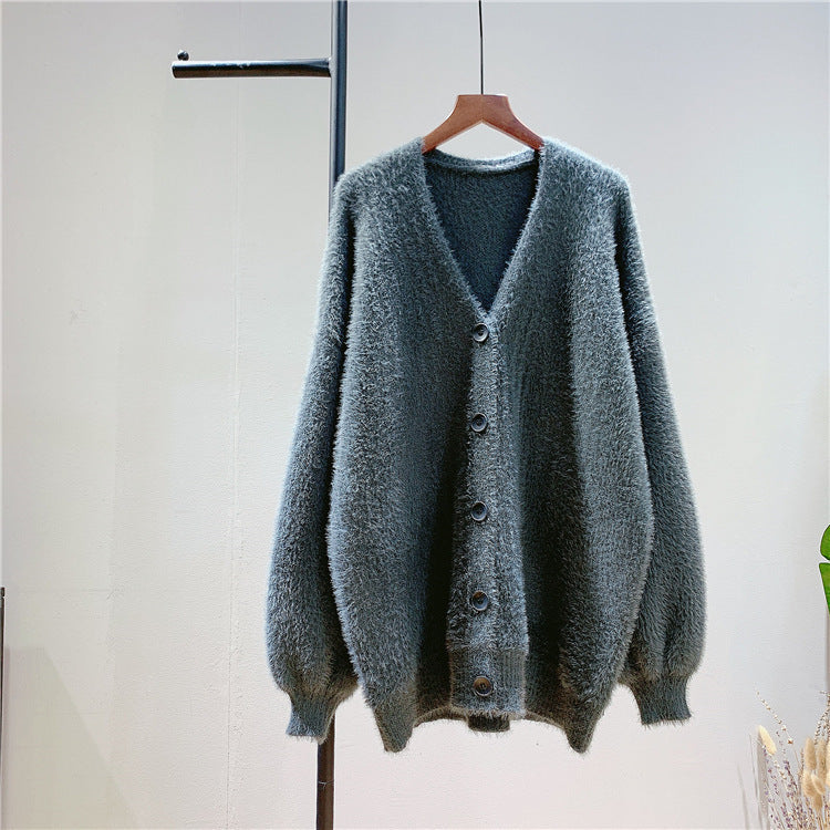 Spring Loose Knit Poncho – Women's Long Sleeve Casual Sweater Coat Ooho