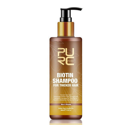 PURC Hair Care Ginger Biotin Three-piece Shampoo Conditioner Repair Dry And Frizz Essential Oil Ooho