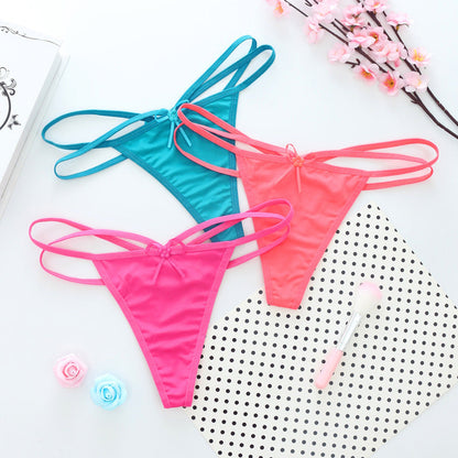 Female Thong Plain Colored Underwear For Women Ooho