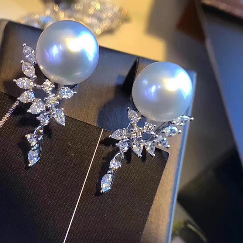 Pearl Earrings For Women Elegant Ooho